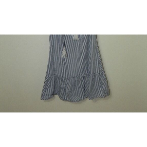 STS Sail to Sable Dress Navy White Stripe Tunic ‎ Tassels Size  X-Small - Picture 4 of 8